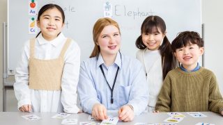 英語の先生と生徒