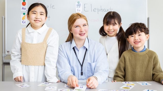 英語の先生と生徒