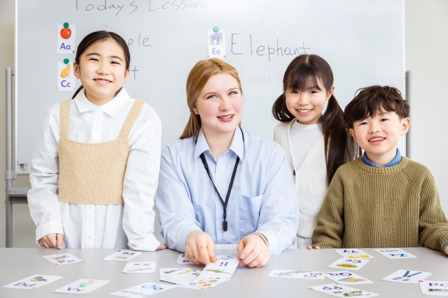 英語の先生と生徒