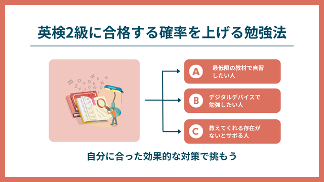 英検2級に合格する確率を上げるにはどうすればいい?